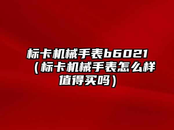 標卡機械手表b6021（標卡機械手表怎么樣值得買嗎）