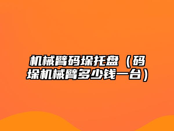 機械臂碼垛托盤（碼垛機械臂多少錢一臺）