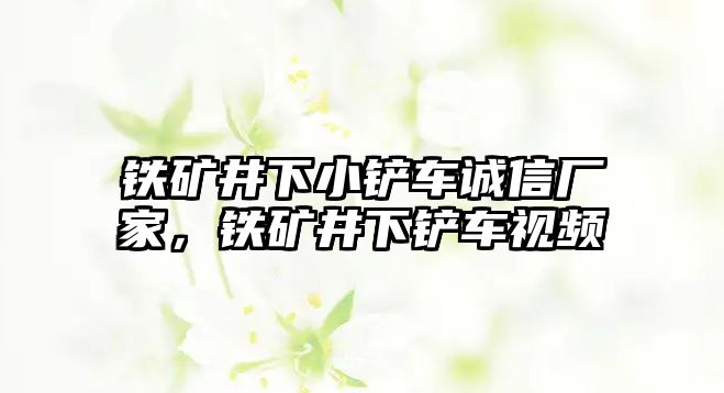 鐵礦井下小鏟車誠信廠家，鐵礦井下鏟車視頻