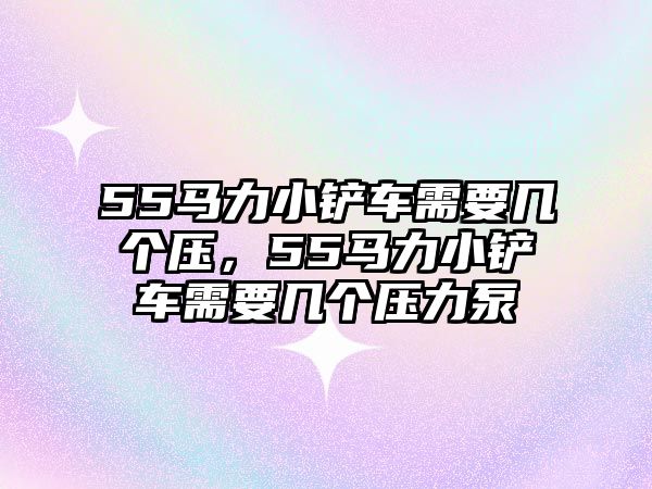 55馬力小鏟車需要幾個壓，55馬力小鏟車需要幾個壓力泵