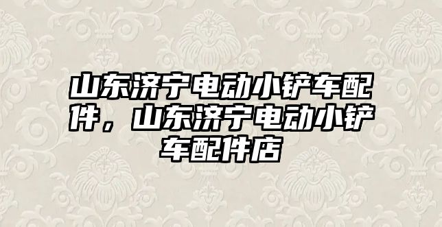 山東濟寧電動小鏟車配件，山東濟寧電動小鏟車配件店