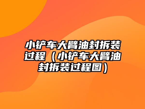 小鏟車大臂油封拆裝過程（小鏟車大臂油封拆裝過程圖）