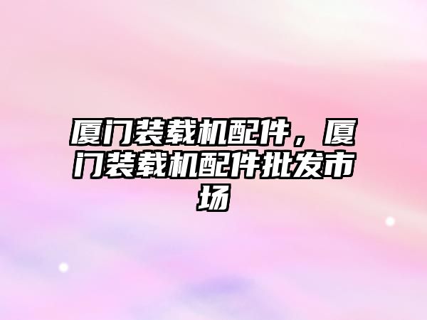 廈門裝載機配件，廈門裝載機配件批發(fā)市場