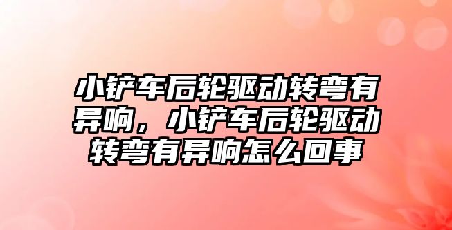 小鏟車后輪驅動轉彎有異響，小鏟車后輪驅動轉彎有異響怎么回事