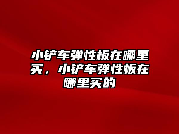 小鏟車彈性板在哪里買，小鏟車彈性板在哪里買的