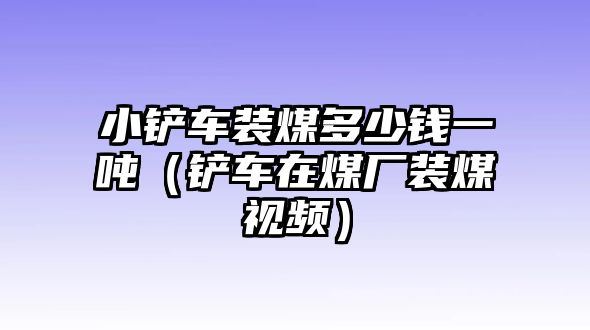 小鏟車裝煤多少錢一噸（鏟車在煤廠裝煤視頻）