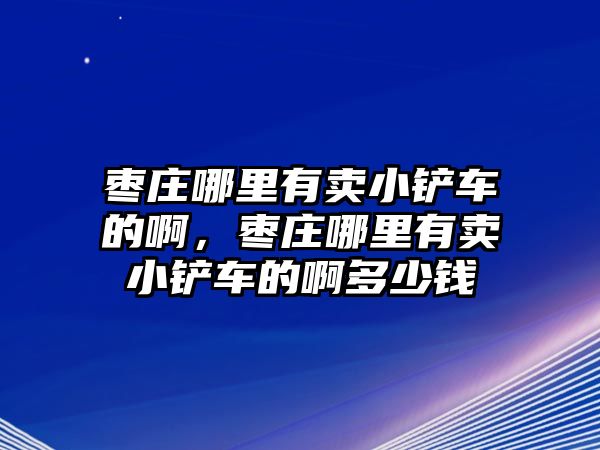 棗莊哪里有賣小鏟車的啊，棗莊哪里有賣小鏟車的啊多少錢