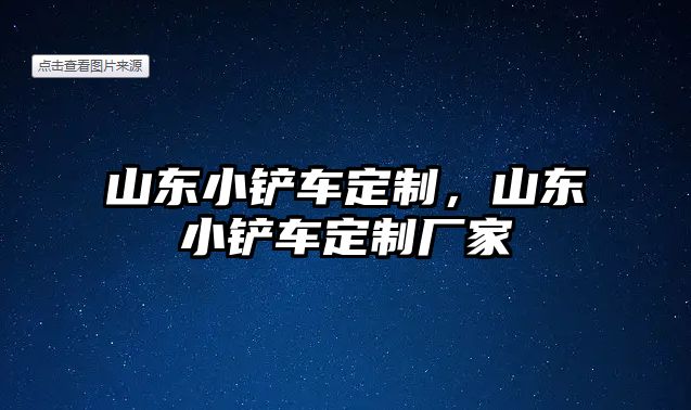 山東小鏟車定制，山東小鏟車定制廠家