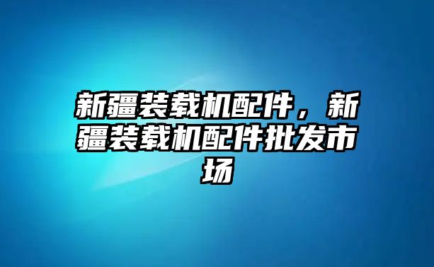 新疆裝載機(jī)配件，新疆裝載機(jī)配件批發(fā)市場(chǎng)