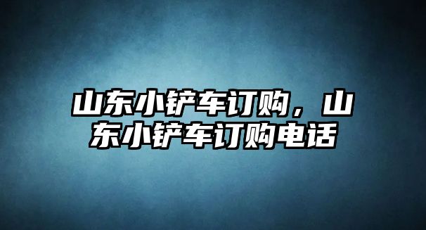 山東小鏟車訂購，山東小鏟車訂購電話