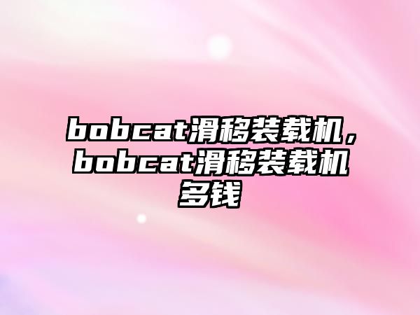 bobcat滑移裝載機，bobcat滑移裝載機多錢