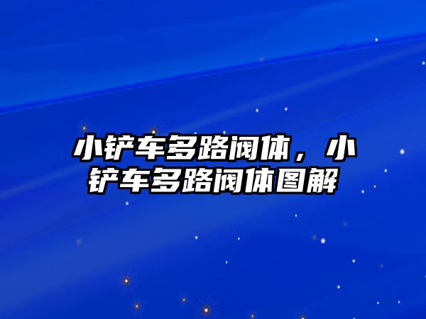 小鏟車多路閥體，小鏟車多路閥體圖解