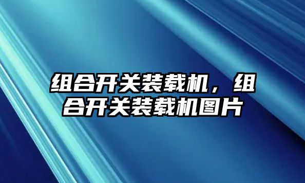 組合開關裝載機，組合開關裝載機圖片