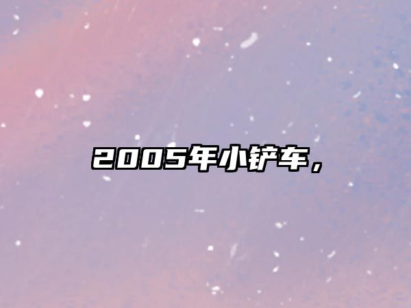 2005年小鏟車，