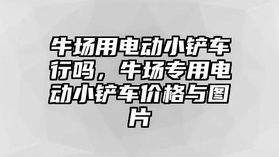 牛場用電動小鏟車行嗎，牛場專用電動小鏟車價格與圖片