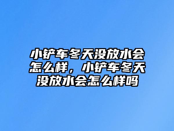 小鏟車冬天沒放水會怎么樣，小鏟車冬天沒放水會怎么樣嗎