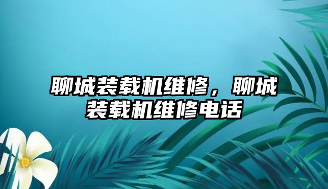 聊城裝載機維修，聊城裝載機維修電話