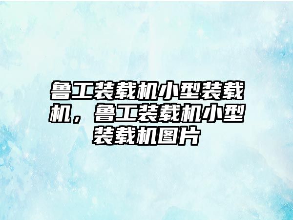 魯工裝載機小型裝載機，魯工裝載機小型裝載機圖片