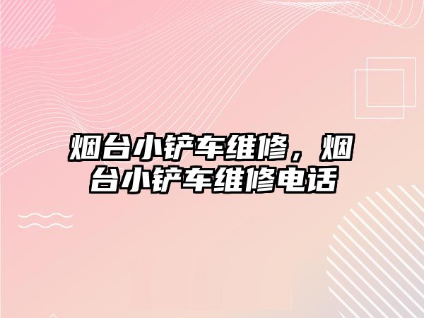 煙臺小鏟車維修，煙臺小鏟車維修電話