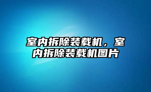 室內(nèi)拆除裝載機(jī)，室內(nèi)拆除裝載機(jī)圖片