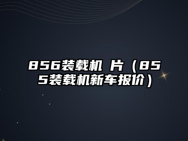 856裝載機圖片（855裝載機新車報價）