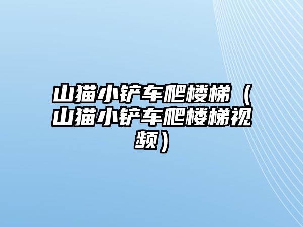 山貓小鏟車爬樓梯（山貓小鏟車爬樓梯視頻）