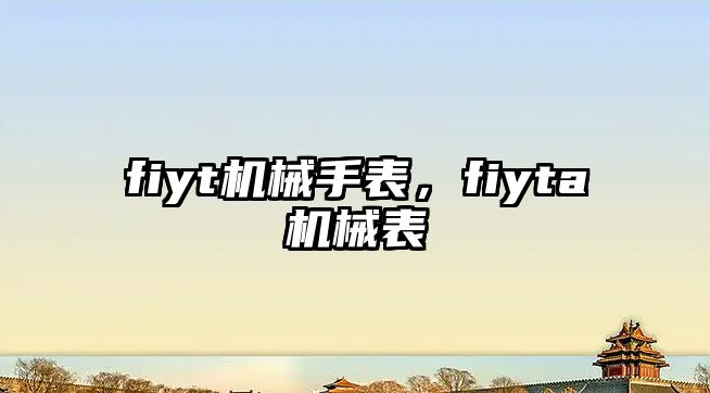 fiyt機械手表，fiyta機械表