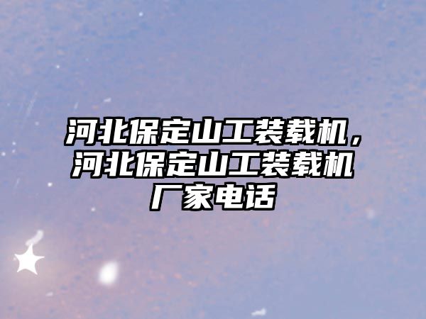 河北保定山工裝載機，河北保定山工裝載機廠家電話