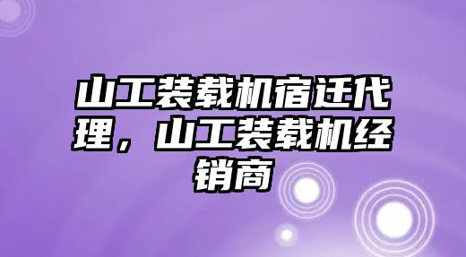 山工裝載機宿遷代理，山工裝載機經銷商