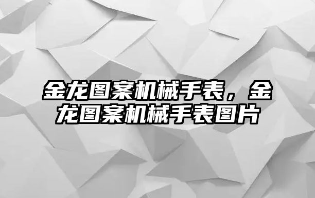 金龍圖案機械手表，金龍圖案機械手表圖片