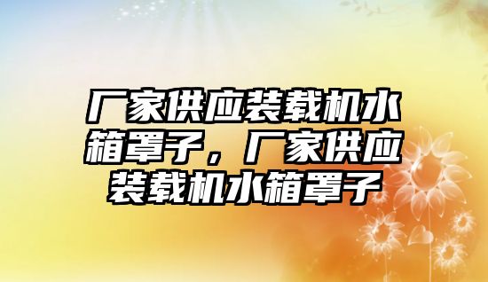 廠家供應裝載機水箱罩子，廠家供應裝載機水箱罩子