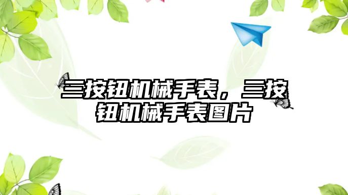 三按鈕機械手表，三按鈕機械手表圖片