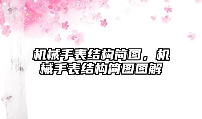 機械手表結構簡圖，機械手表結構簡圖圖解