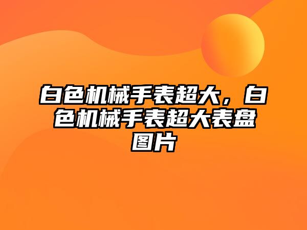 白色機械手表超大，白色機械手表超大表盤圖片