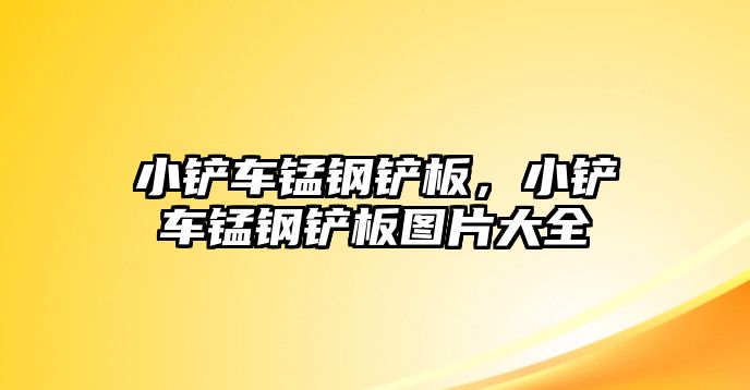 小鏟車錳鋼鏟板，小鏟車錳鋼鏟板圖片大全