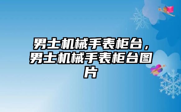 男士機械手表柜臺，男士機械手表柜臺圖片