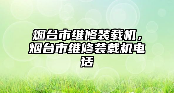 煙臺市維修裝載機，煙臺市維修裝載機電話