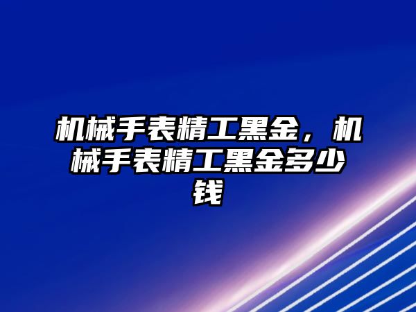 機械手表精工黑金，機械手表精工黑金多少錢