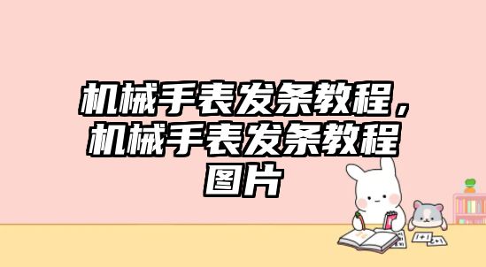 機械手表發(fā)條教程，機械手表發(fā)條教程圖片