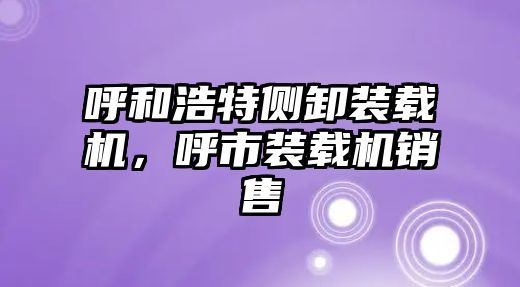 呼和浩特側卸裝載機，呼市裝載機銷售