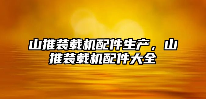 山推裝載機配件生產，山推裝載機配件大全