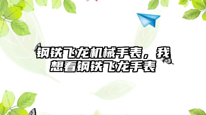 鋼鐵飛龍機械手表，我想看鋼鐵飛龍手表