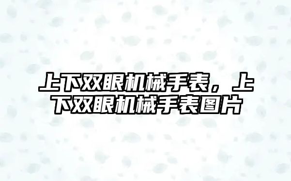 上下雙眼機械手表，上下雙眼機械手表圖片