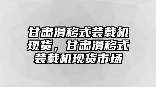 甘肅滑移式裝載機現貨，甘肅滑移式裝載機現貨市場