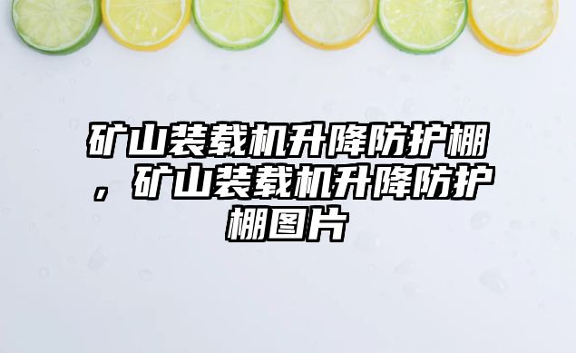 礦山裝載機升降防護棚，礦山裝載機升降防護棚圖片