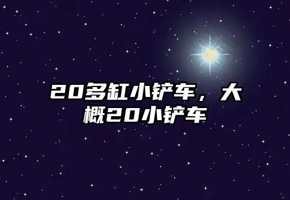 20多缸小鏟車，大概20小鏟車