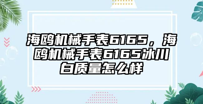 海鷗機械手表6165，海鷗機械手表6165冰川白質量怎么樣