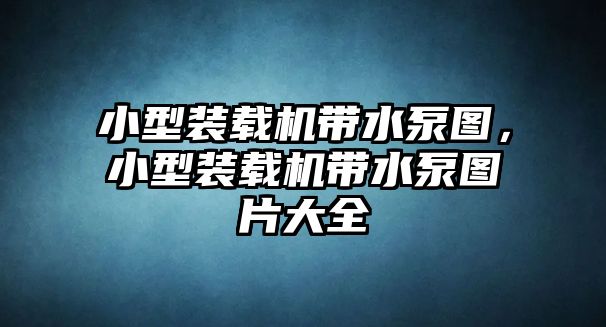 小型裝載機帶水泵圖，小型裝載機帶水泵圖片大全