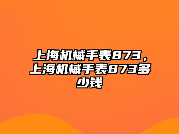 上海機械手表873，上海機械手表873多少錢