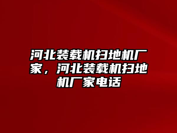 河北裝載機掃地機廠家，河北裝載機掃地機廠家電話